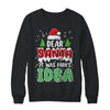 Dear Santa It Was Papa's Idea Christmas Santa Hat Candy Cane Shirt & Sweatshirt | siriusteestore