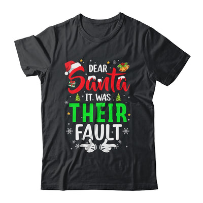 Dear Santa It Was Their Fault Funny Christmas Couples Shirt & Sweatshirt | siriusteestore