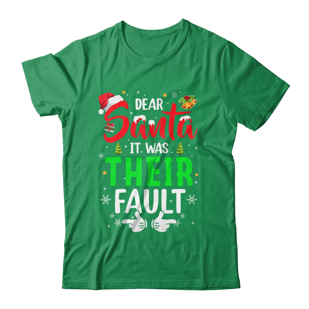Dear Santa It Was Their Fault Funny Christmas Couples Shirt & Sweatshirt | siriusteestore