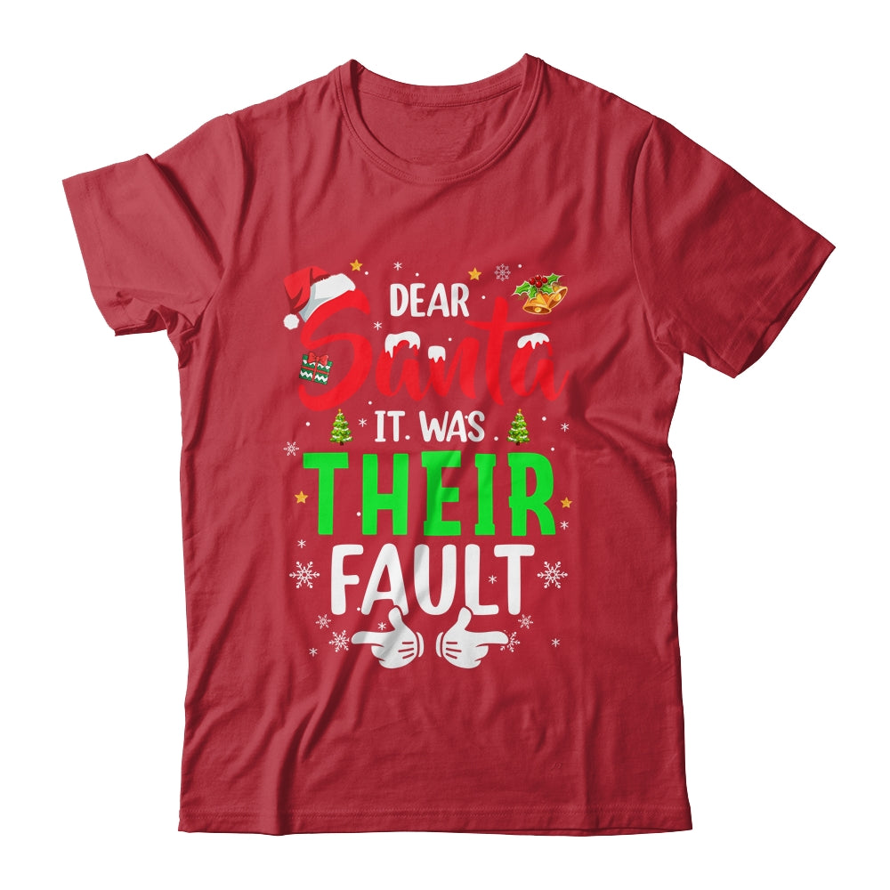Dear Santa It Was Their Fault Funny Christmas Couples Shirt & Sweatshirt | siriusteestore