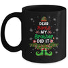 Dear Santa My Brother Did It ELF Matching Christmas Kids Mug | siriusteestore