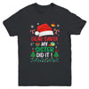 Dear Santa My Sister Did It Funny Christmas Girls Kids Boys Youth Shirt | siriusteestore