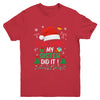 Dear Santa My Sister Did It Funny Christmas Girls Kids Boys Youth Shirt | siriusteestore