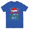Dear Santa My Sister Did It Funny Christmas Girls Kids Boys Youth Shirt | siriusteestore