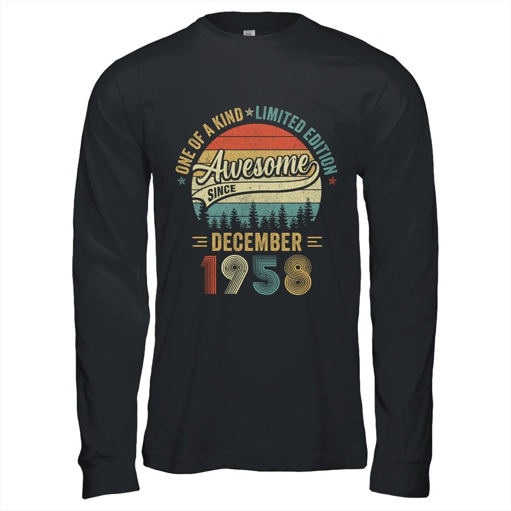 December 1958 Vintage 65 Years Old Retro 65th Birthday Shirt & Hoodie | siriusteestore