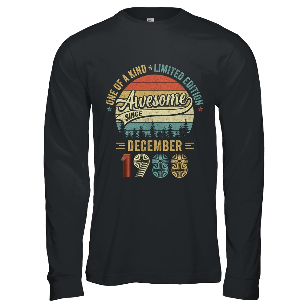 December 1988 Vintage 35 Years Old Retro 35th Birthday Shirt & Hoodie | siriusteestore