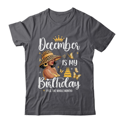 December Is My Birthday African American Woman Birthday Queen Shirt & Tank Top | siriusteestore