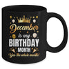 December Is My Birthday Yes The Whole Month Birthday Crown Mug | siriusteestore