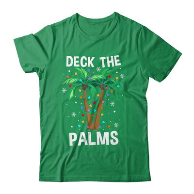 Deck The Palms Tropical Hawaii Christmas Palm Tree Lights Shirt & Sweatshirt | siriusteestore
