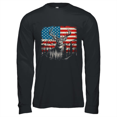 Deer Hunting American Flag Whitetail Buck Deer Shirt & Hoodie | siriusteestore
