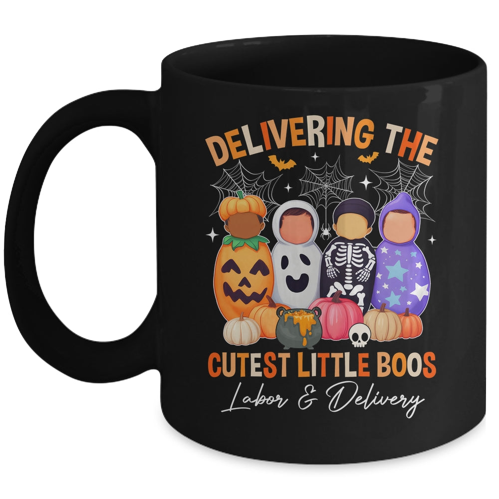 Delivering The Cutest Boos Labor & Delivery Halloween Nurse Mug | siriusteestore