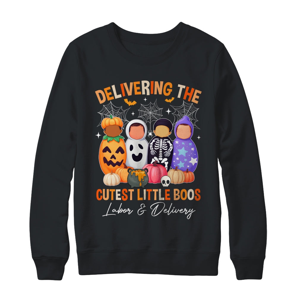 Delivering The Cutest Boos Labor & Delivery Halloween Nurse Shirt & Sweatshirt | siriusteestore