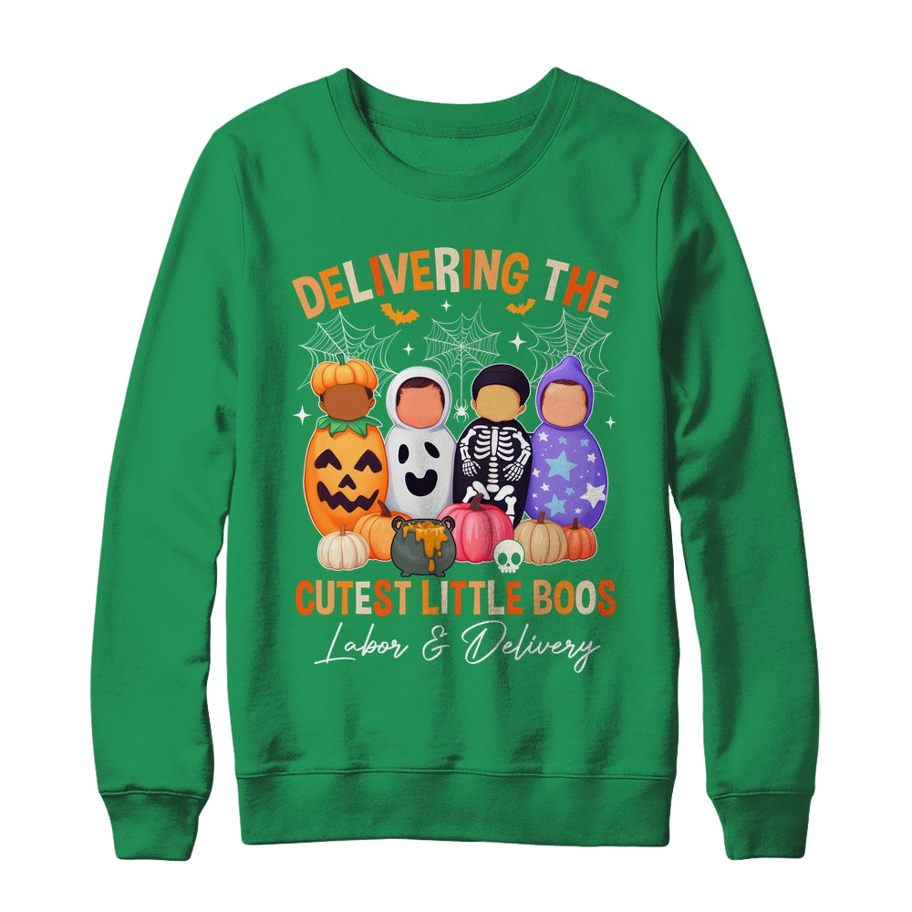 Delivering The Cutest Boos Labor & Delivery Halloween Nurse Shirt & Sweatshirt | siriusteestore