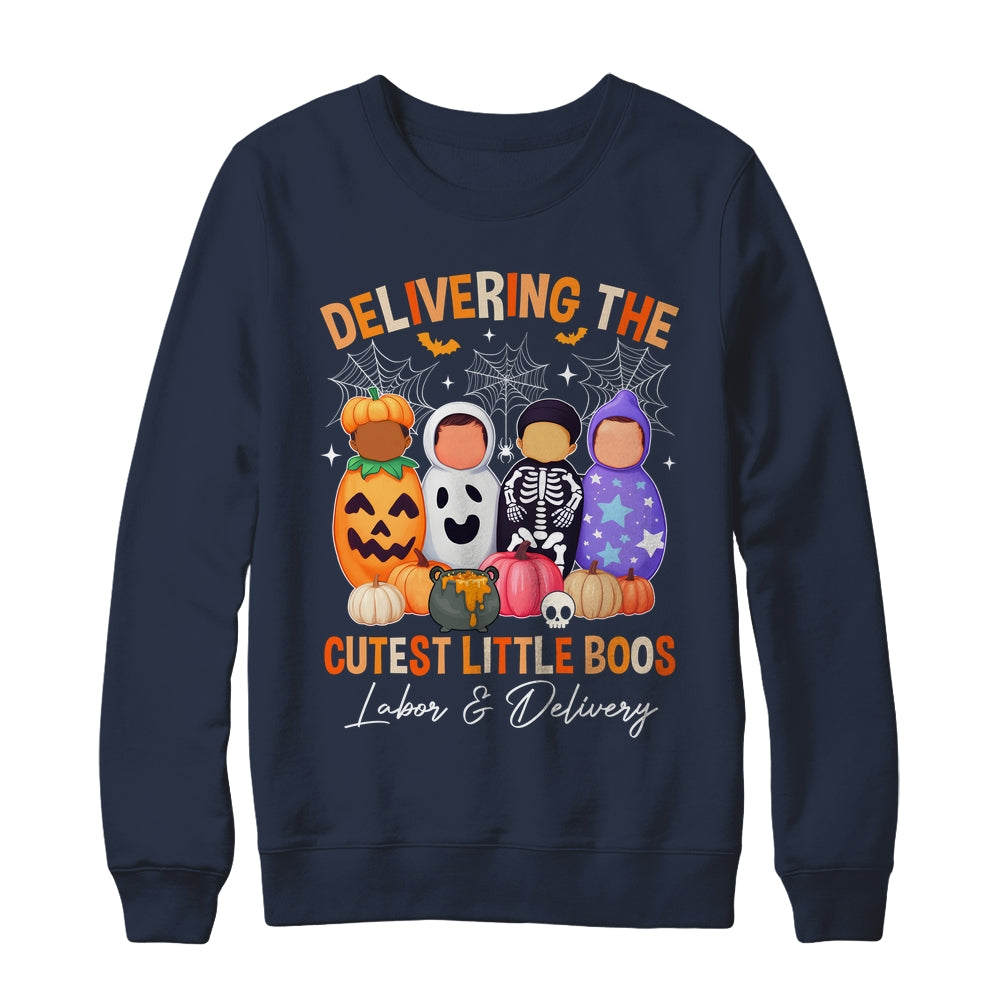 Delivering The Cutest Boos Labor & Delivery Halloween Nurse Shirt & Sweatshirt | siriusteestore