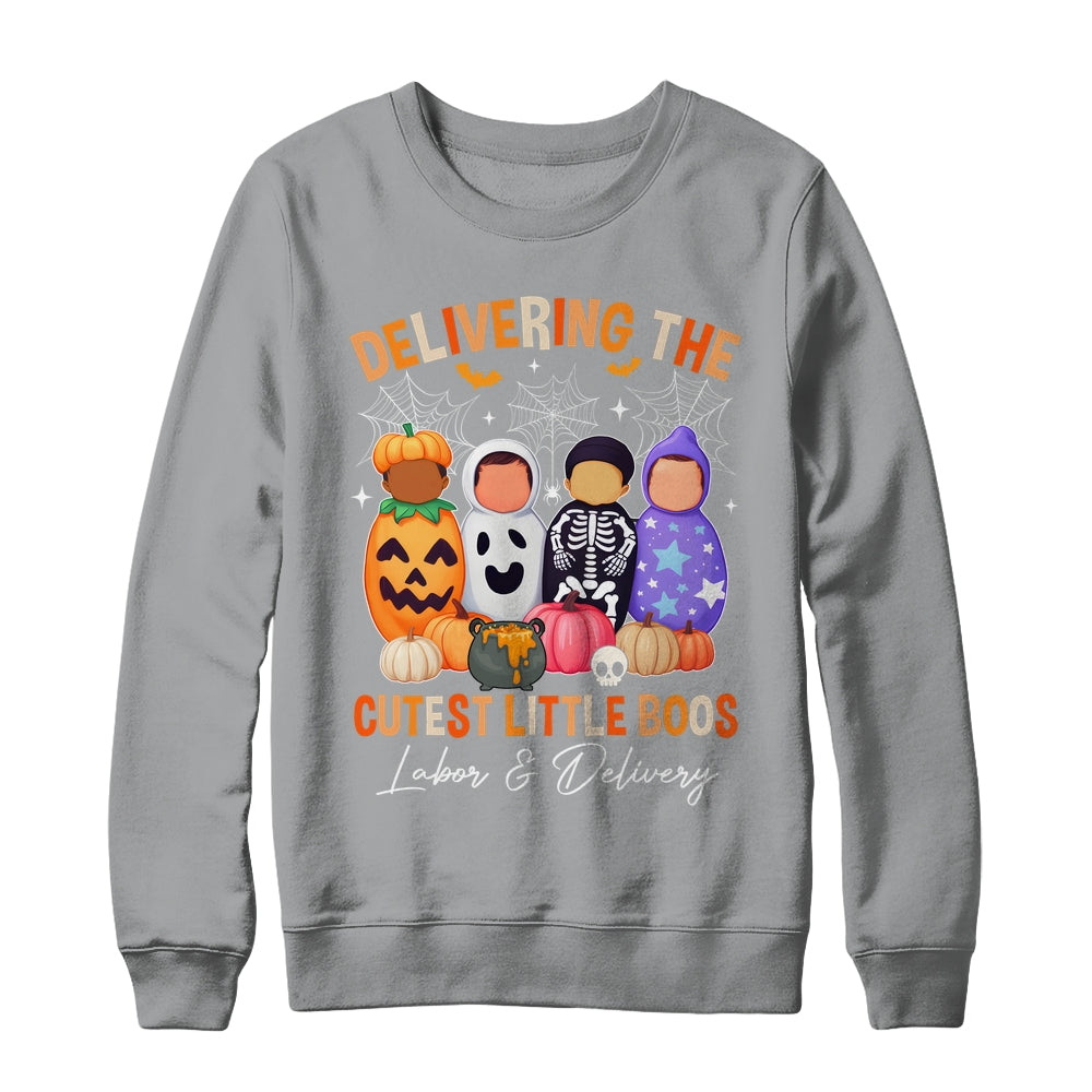 Delivering The Cutest Boos Labor & Delivery Halloween Nurse Shirt & Sweatshirt | siriusteestore