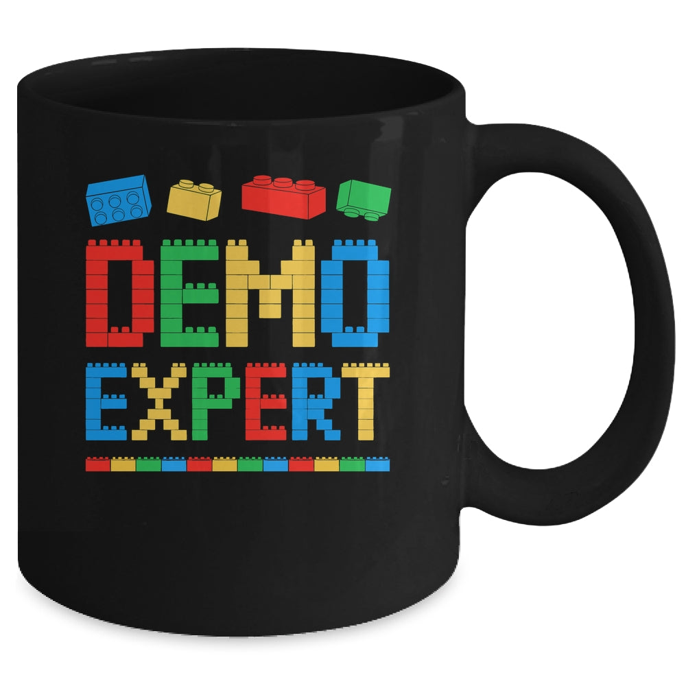 Demo Expert Master Builder Block Building Brick Builder Kid Mug | siriusteestore