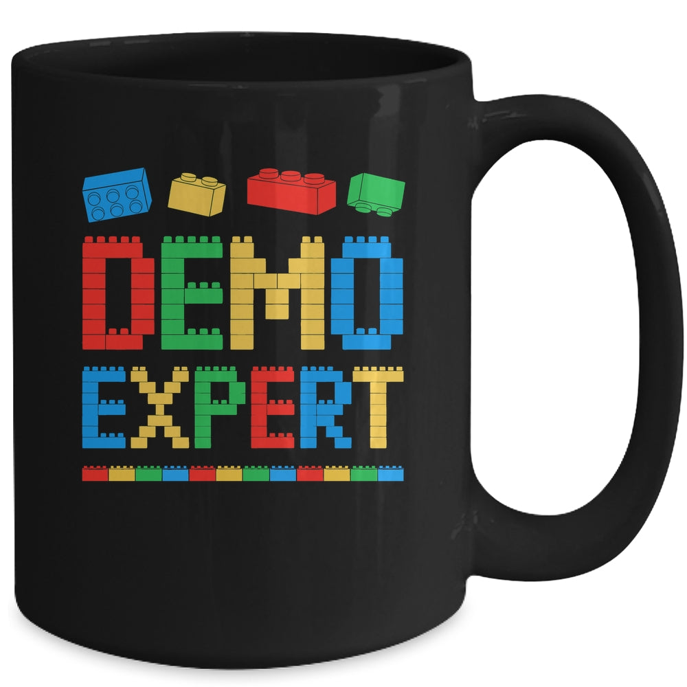 Demo Expert Master Builder Block Building Brick Builder Kid Mug | siriusteestore