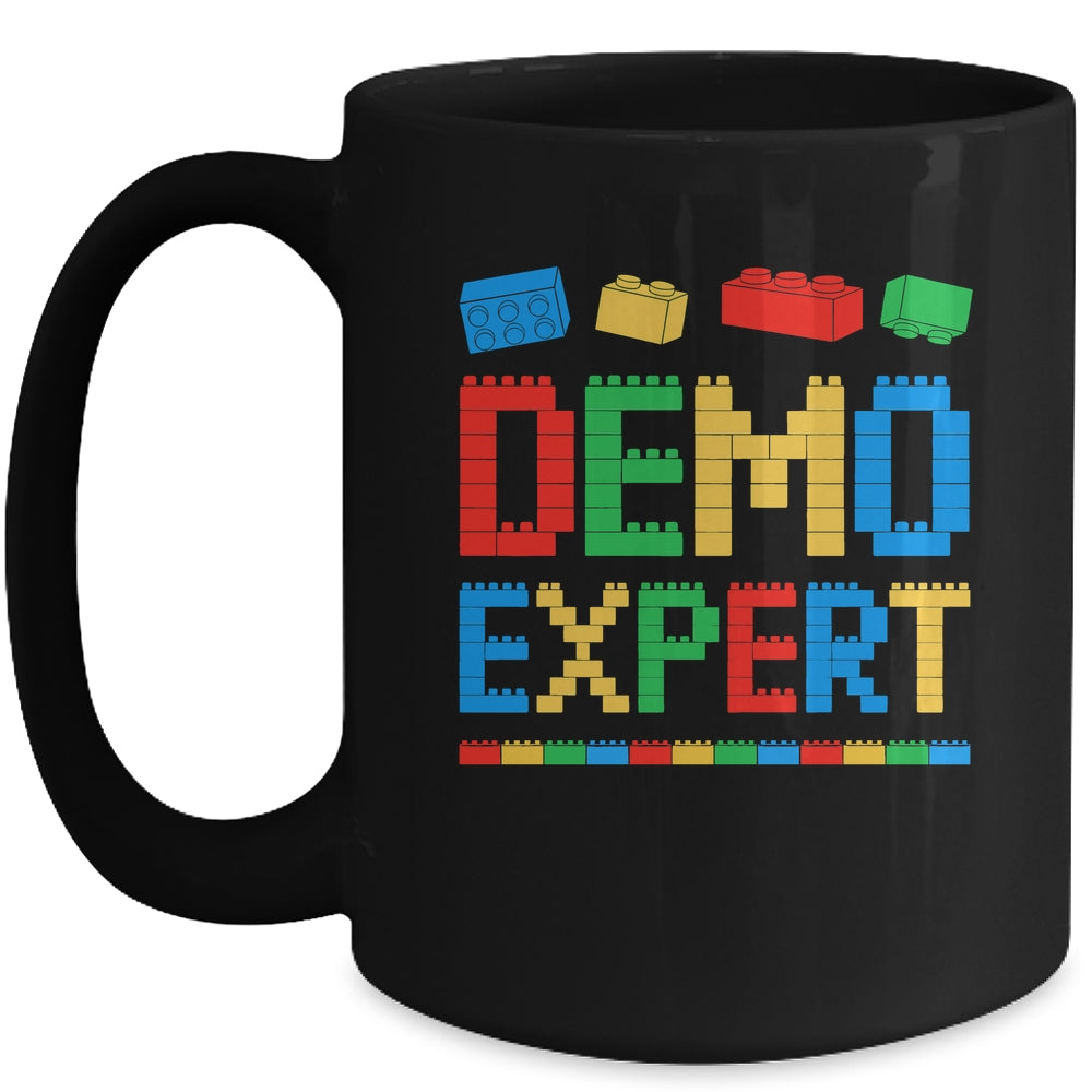 Demo Expert Master Builder Block Building Brick Builder Kid Mug | siriusteestore