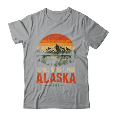 Denali National Park Alaska Bear Retro Sunset Outdoor Hiking Shirt & Hoodie | siriusteestore