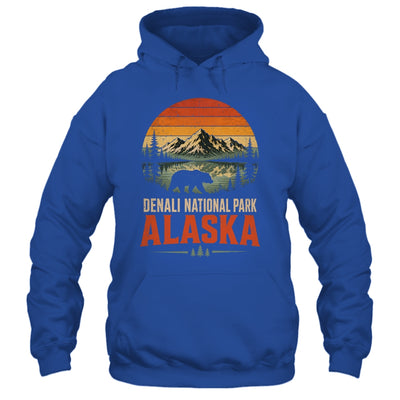 Denali National Park Alaska Bear Retro Sunset Outdoor Hiking Shirt & Hoodie | siriusteestore