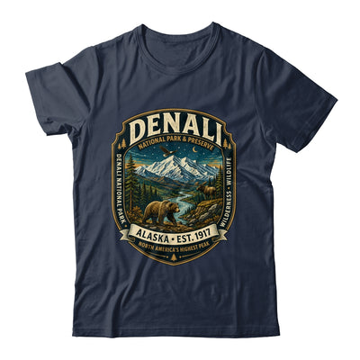 Denali National Park Alaska Mountain Wildlife Vintage Badge Shirt & Hoodie | siriusteestore