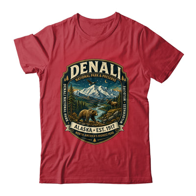 Denali National Park Alaska Mountain Wildlife Vintage Badge Shirt & Hoodie | siriusteestore