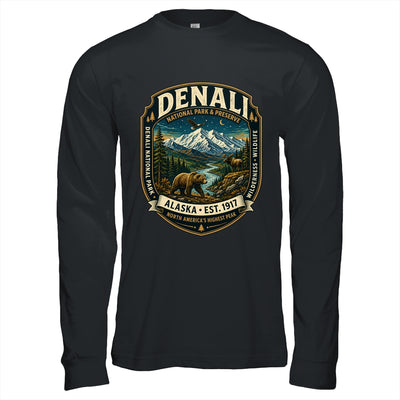 Denali National Park Alaska Mountain Wildlife Vintage Badge Shirt & Hoodie | siriusteestore