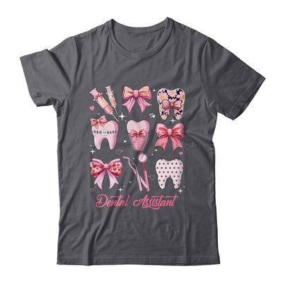 Dental Assistant Cute Pink Coquette Bow Teeth Dentist Squad Shirt & Hoodie | siriusteestore