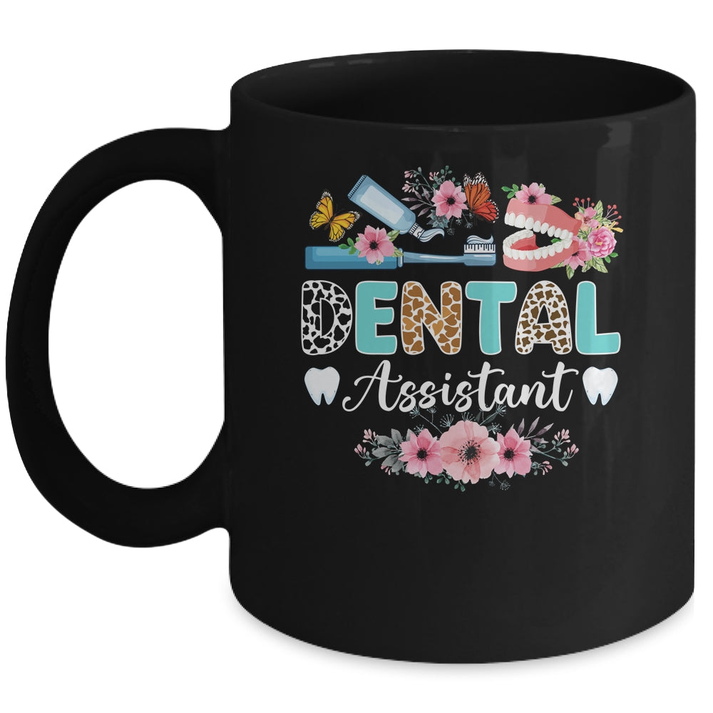 Dental Assistant Leopard Dental Assisting Dental Assistants Mug | siriusteestore