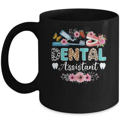 Dental Assistant Leopard Dental Assisting Dental Assistants Mug | siriusteestore