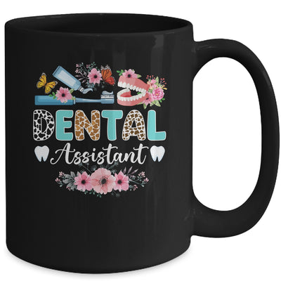 Dental Assistant Leopard Dental Assisting Dental Assistants Mug | siriusteestore