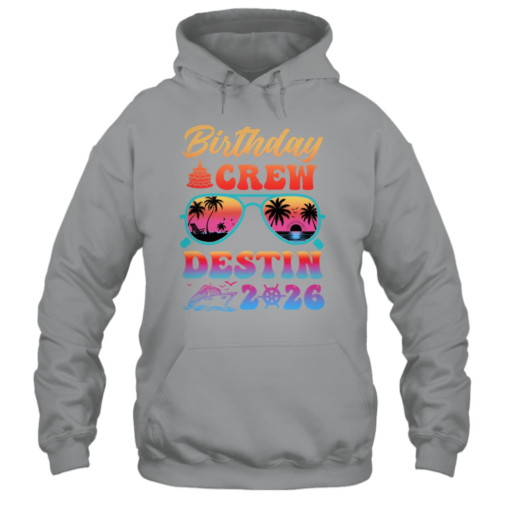 Destin Birthday Crew Vacation Cruise 2026 Summer Trip Group Shirt & Tank Top | siriusteestore
