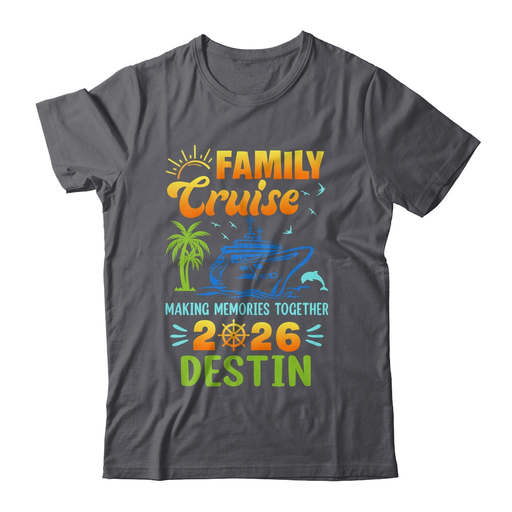 Destin Cruise 2026 Family Friends Group Vacation Matching Shirt & Tank Top | siriusteestore