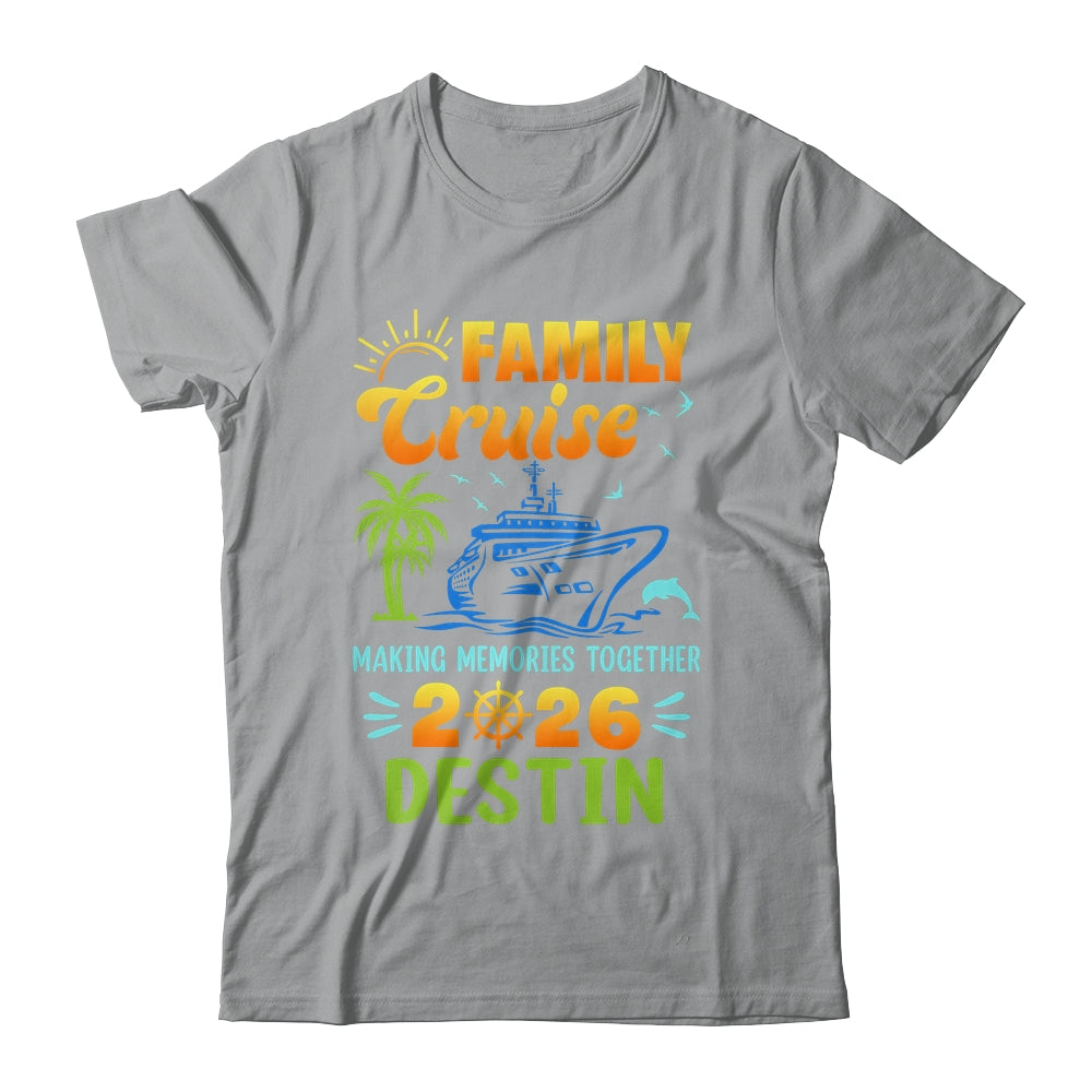 Destin Cruise 2026 Family Friends Group Vacation Matching Shirt & Tank Top | siriusteestore