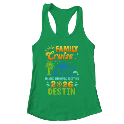 Destin Cruise 2026 Family Friends Group Vacation Matching Shirt & Tank Top | siriusteestore