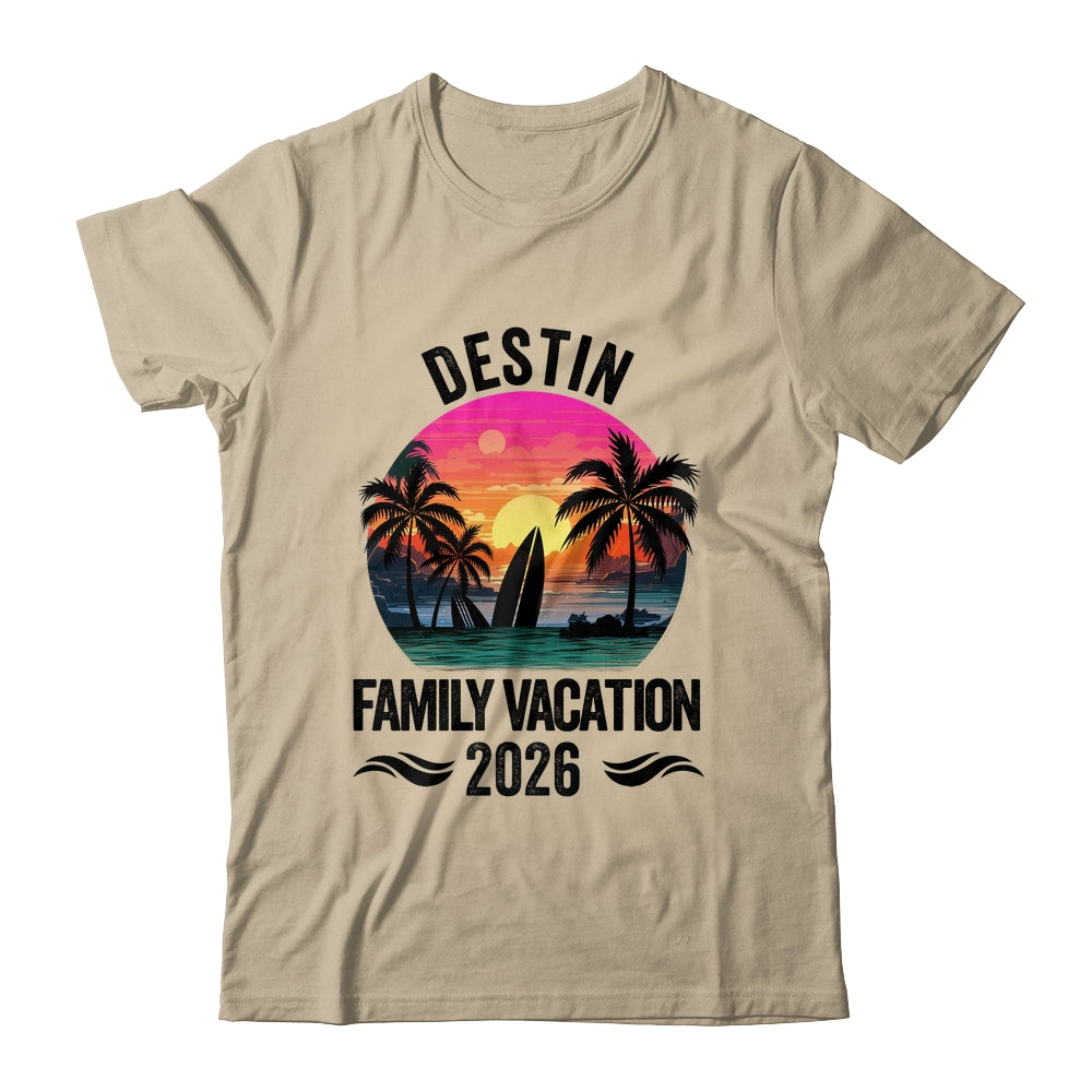 Destin Family Vacation 2026 Matching Outfits Beach Summer Shirt & Tank Top | siriusteestore