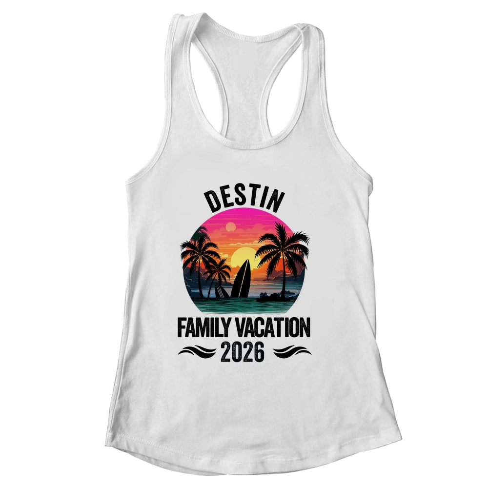 Destin Family Vacation 2026 Matching Outfits Beach Summer Shirt & Tank Top | siriusteestore