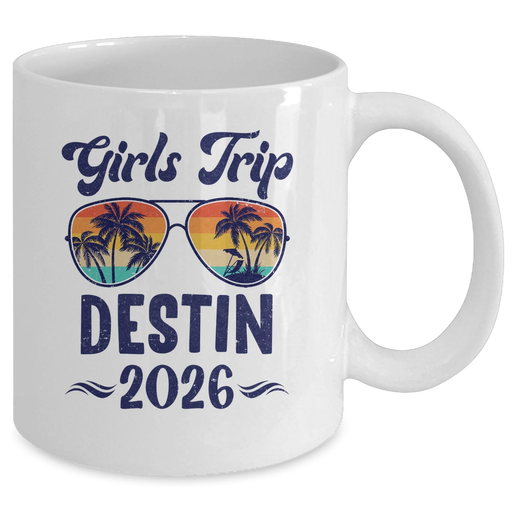 Destin Girls Trip Beach Vacation 2026 Matching Group Mug | siriusteestore