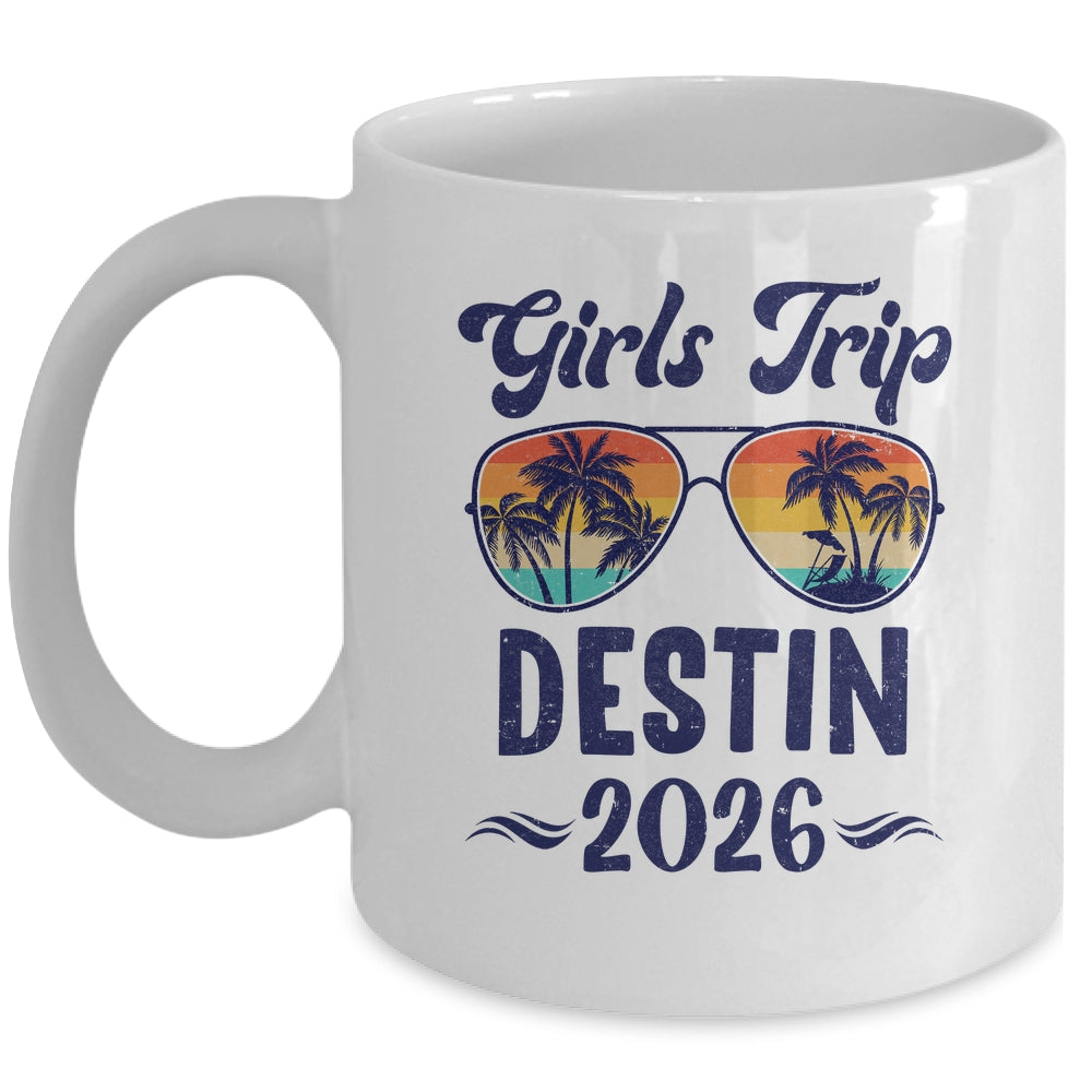 Destin Girls Trip Beach Vacation 2026 Matching Group Mug | siriusteestore