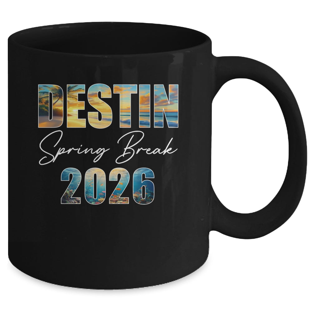 Destin Spring Break 2026 Summer Vacation Beach Mug | siriusteestore