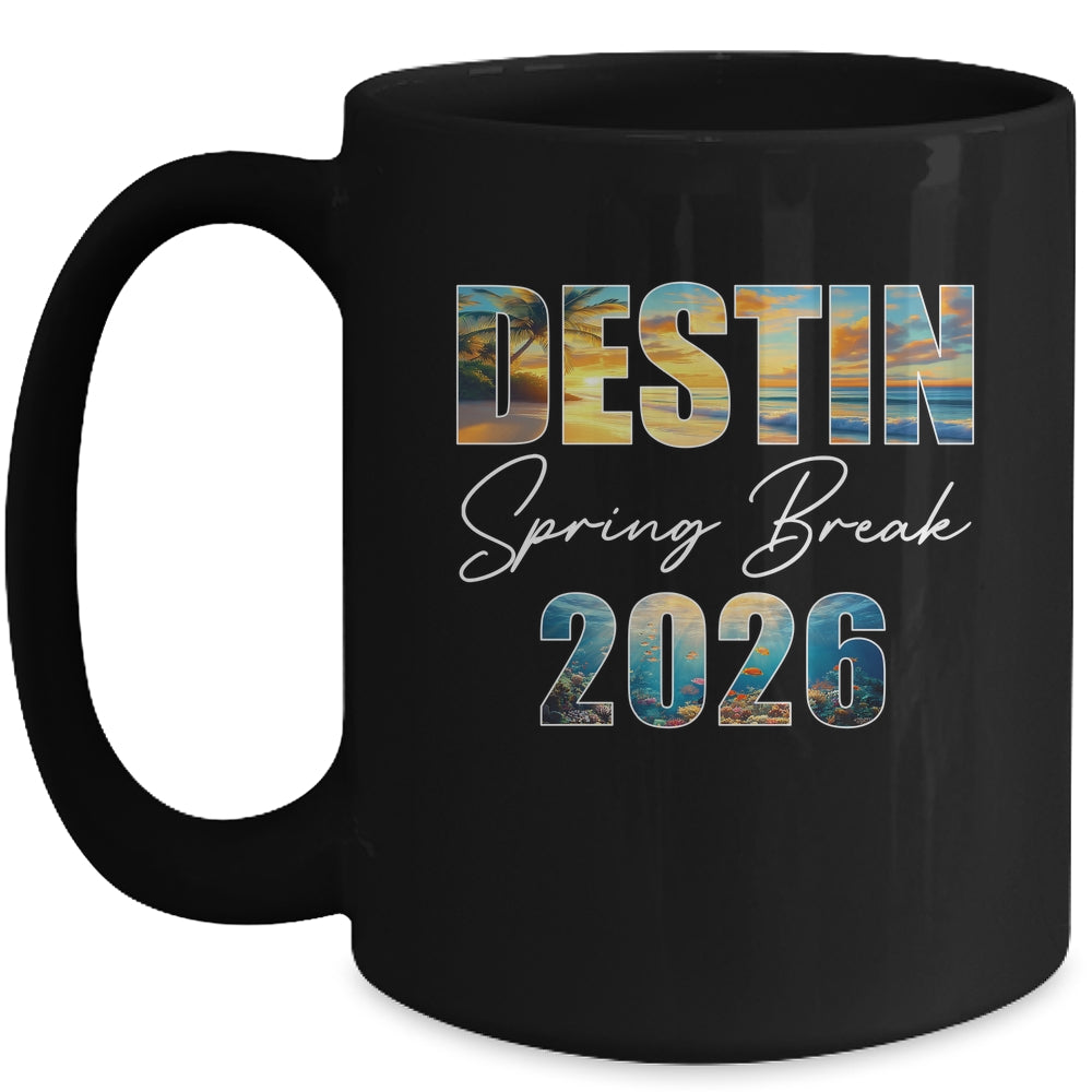 Destin Spring Break 2026 Summer Vacation Beach Mug | siriusteestore