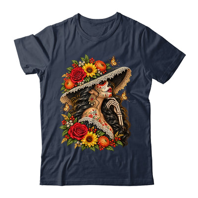Dia De Los Muertos Flower Catrina Day Of The Dead Women Shirt & Tank Top | siriusteestore