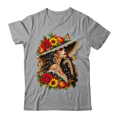 Dia De Los Muertos Flower Catrina Day Of The Dead Women Shirt & Tank Top | siriusteestore