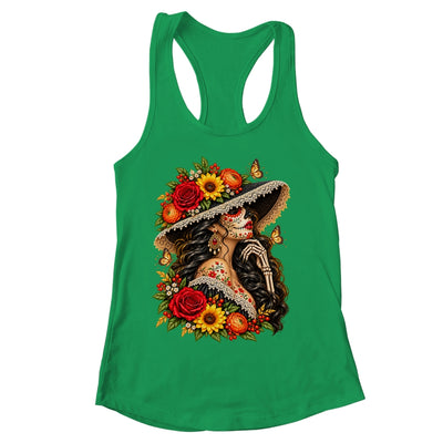 Dia De Los Muertos Flower Catrina Day Of The Dead Women Shirt & Tank Top | siriusteestore