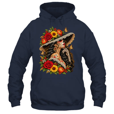 Dia De Los Muertos Flower Catrina Day Of The Dead Women Shirt & Tank Top | siriusteestore