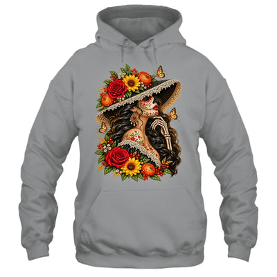 Dia De Los Muertos Flower Catrina Day Of The Dead Women Shirt & Tank Top | siriusteestore
