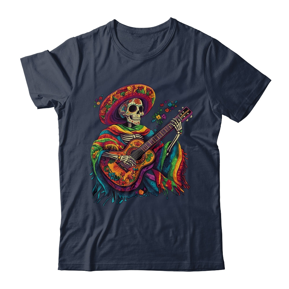 Dia De Los Muertos Mexican Skeletons Instrumentalist Dancing Shirt & Hoodie | siriusteestore
