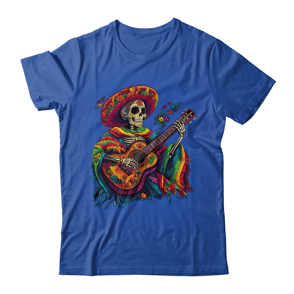 Dia De Los Muertos Mexican Skeletons Instrumentalist Dancing Shirt & Hoodie | siriusteestore