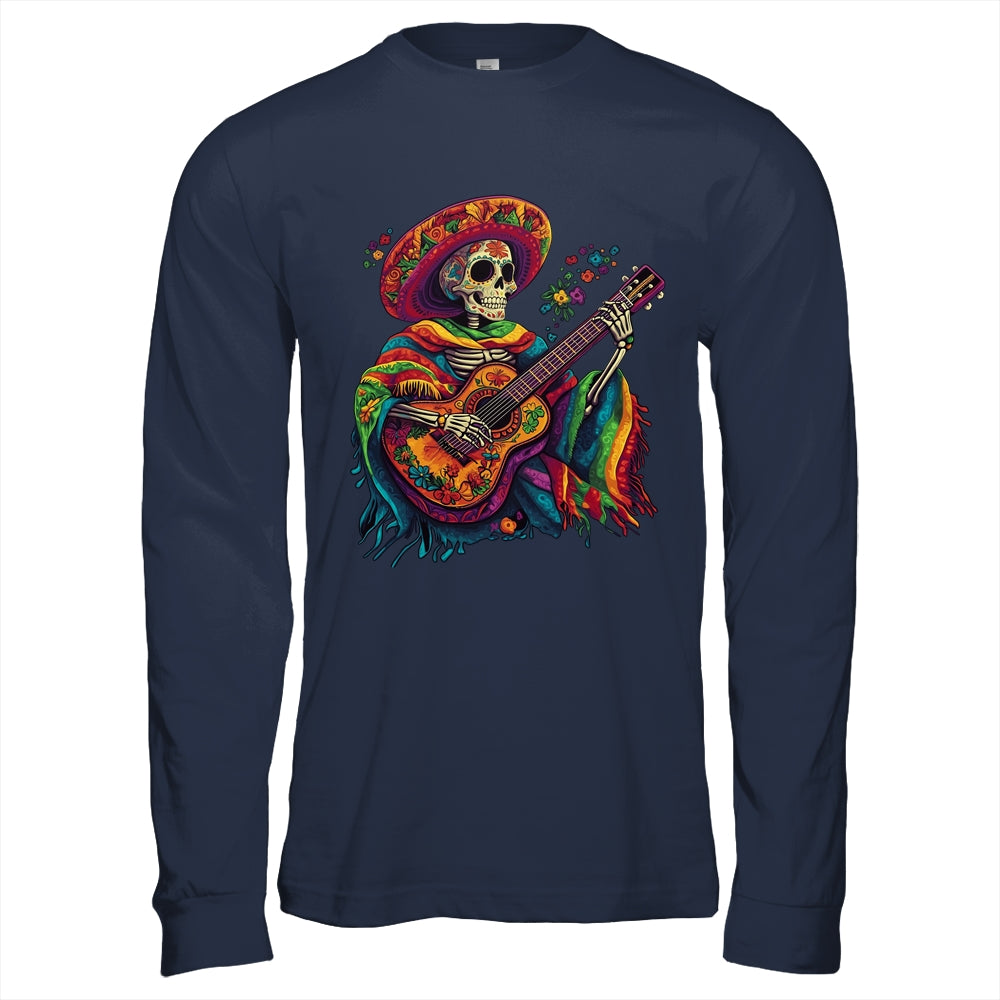 Dia De Los Muertos Mexican Skeletons Instrumentalist Dancing Shirt & Hoodie | siriusteestore