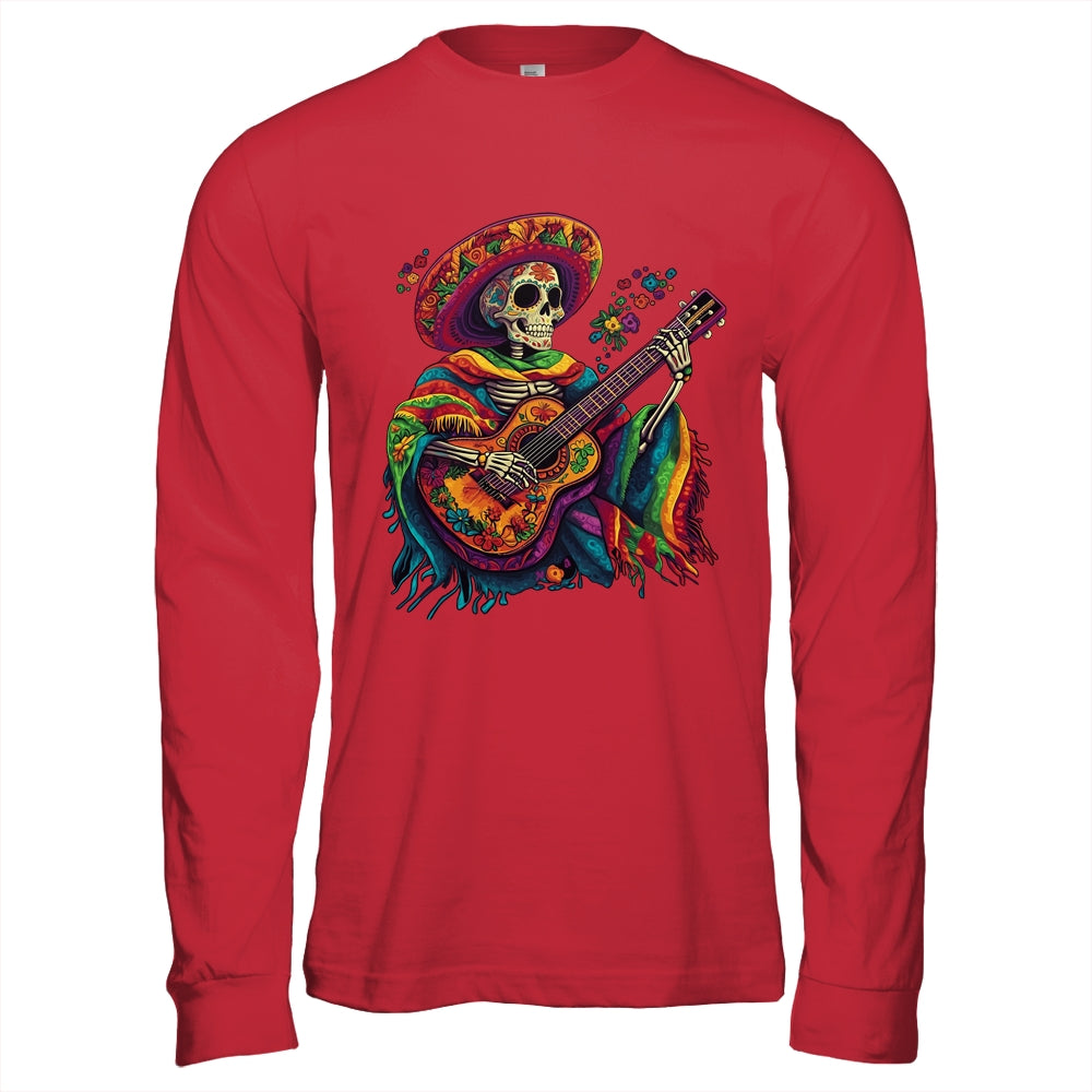 Dia De Los Muertos Mexican Skeletons Instrumentalist Dancing Shirt & Hoodie | siriusteestore